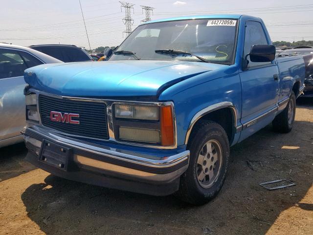 1GTDC14Z6NZ517894 - 1992 GMC SIERRA C15 BLUE photo 2