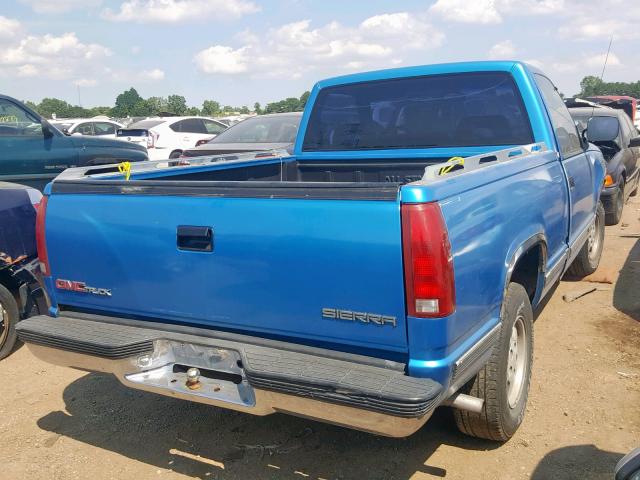 1GTDC14Z6NZ517894 - 1992 GMC SIERRA C15 BLUE photo 4