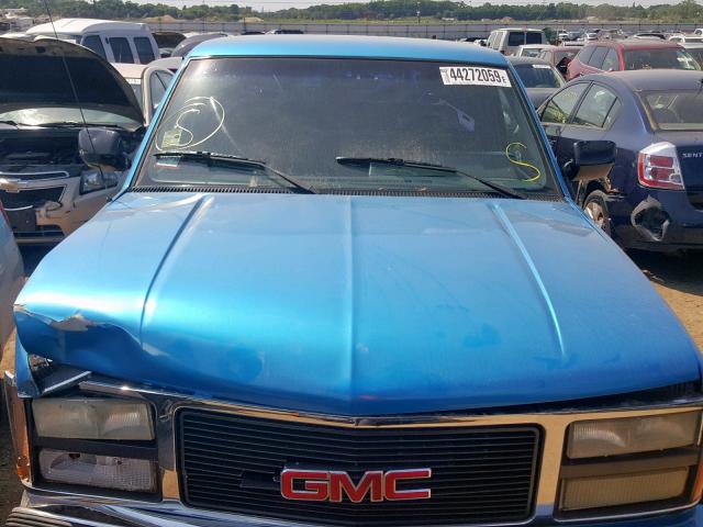 1GTDC14Z6NZ517894 - 1992 GMC SIERRA C15 BLUE photo 7