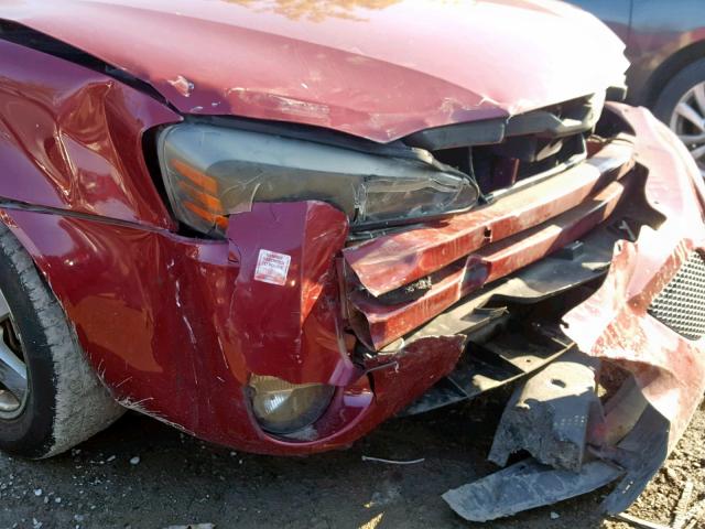 2G2WP522151136879 - 2005 PONTIAC GRAND PRIX RED photo 9