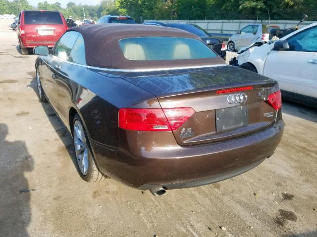 WAULFAFH5DN007210 - 2013 AUDI A5 PREMIUM BROWN photo 3