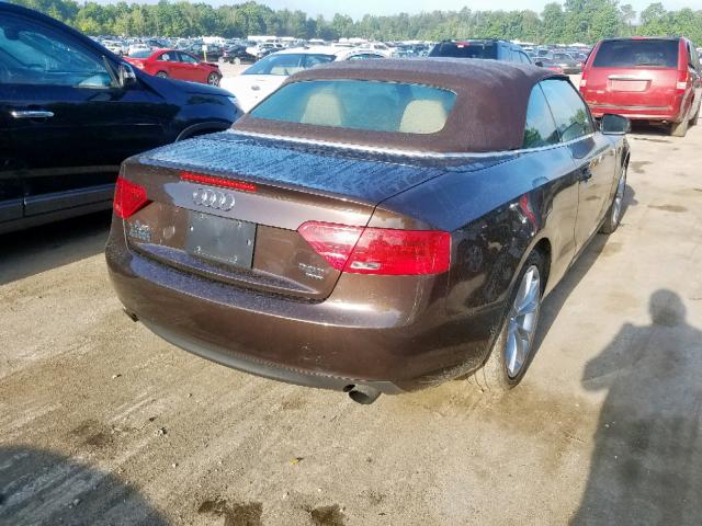 WAULFAFH5DN007210 - 2013 AUDI A5 PREMIUM BROWN photo 4