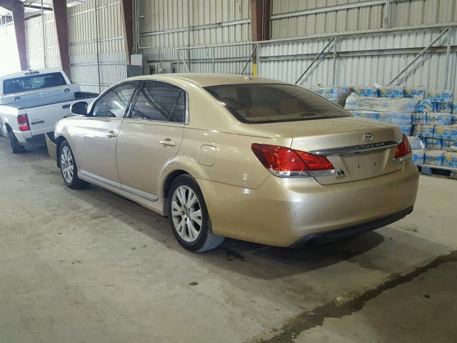4T1BK3DB0BU371294 - 2011 TOYOTA AVALON BAS Qızıl foto 3