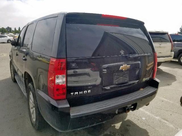 1GNFC13578R206140 - 2008 CHEVROLET TAHOE C150 BLACK photo 3