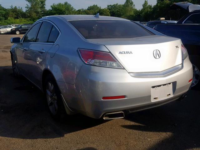 19UUA8F21CA014298 - 2012 ACURA TL SILVER photo 3