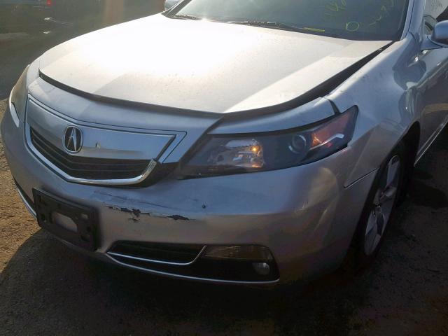 19UUA8F21CA014298 - 2012 ACURA TL SILVER photo 9