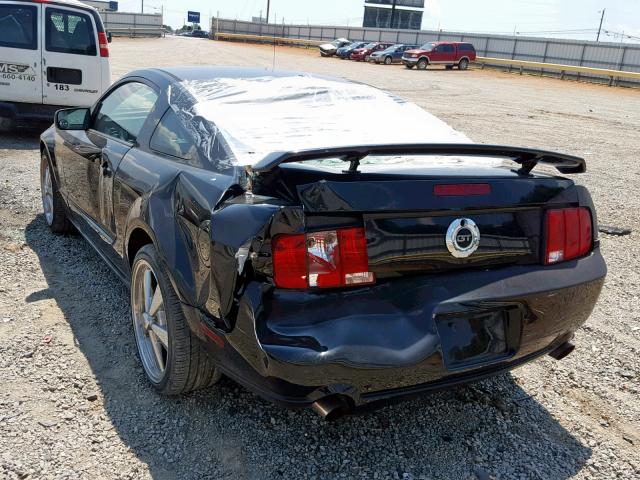 1ZVHT82HX85184547 - 2008 FORD MUSTANG GT BLACK photo 3