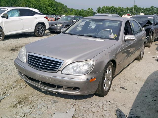 WDBNG83J35A446163 - 2005 MERCEDES-BENZ S 430 4MAT SILVER photo 2