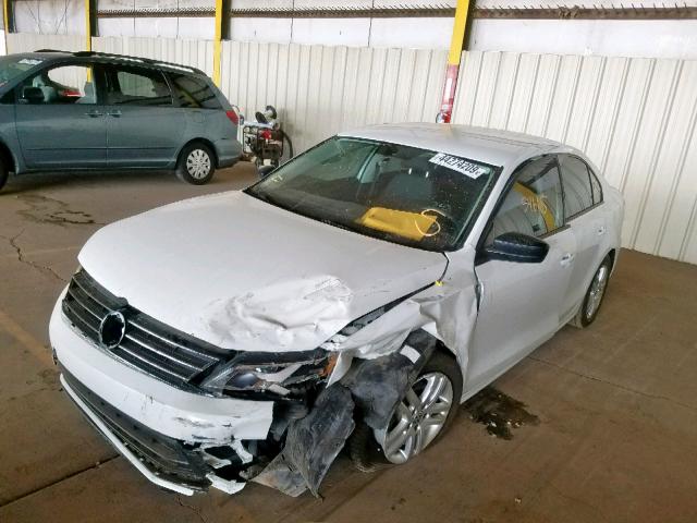 3VW2K7AJ0FM217683 - 2015 VOLKSWAGEN JETTA BASE WHITE photo 2