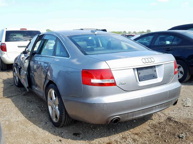 WAUEH74F96N129482 - 2006 AUDI A6 S-LINE GRAY photo 3