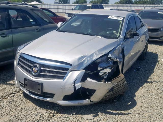 1G6AA5RX3E0156798 - 2014 CADILLAC ATS SILVER photo 2