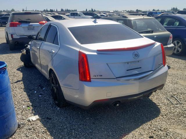 1G6AA5RX3E0156798 - 2014 CADILLAC ATS SILVER photo 3