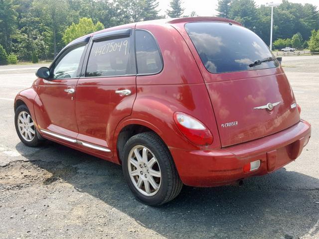 3A4GY5F9XAT188812 - 2010 CHRYSLER PT CRUISER RED photo 3