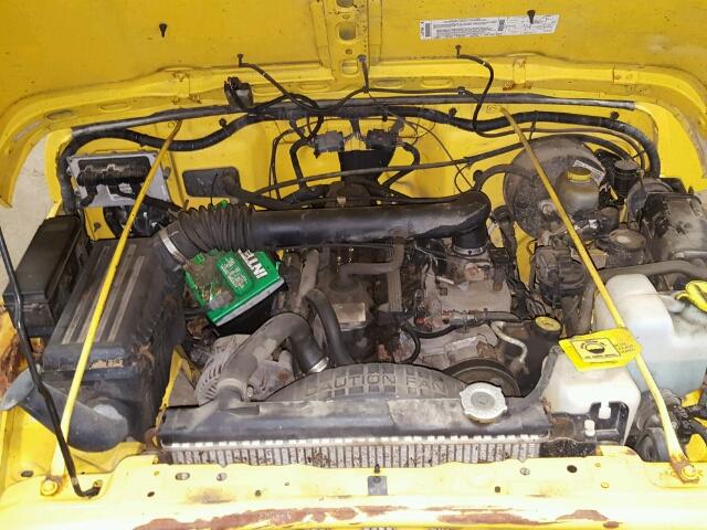 1J4FA49S41P338734 - 2001 JEEP WRANGLER / YELLOW photo 7