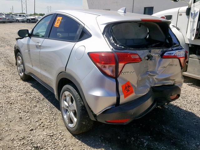 3CZRU6H59GM742445 - 2016 HONDA HR-V EX SILVER photo 3