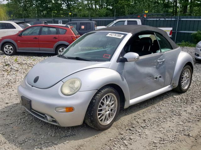 3VWCK21Y53M317830 - 2003 VOLKSWAGEN NEW BEETLE ვერცხლისფერი ფოტო 2