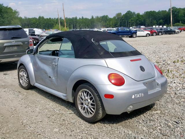 3VWCK21Y53M317830 - 2003 VOLKSWAGEN NEW BEETLE ვერცხლისფერი ფოტო 3