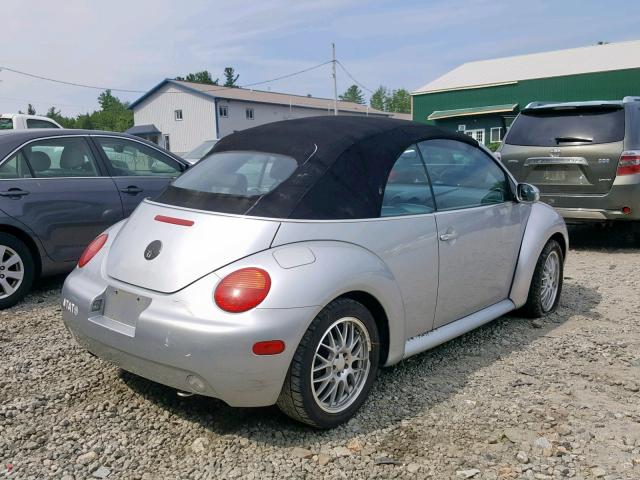 3VWCK21Y53M317830 - 2003 VOLKSWAGEN NEW BEETLE ვერცხლისფერი ფოტო 4