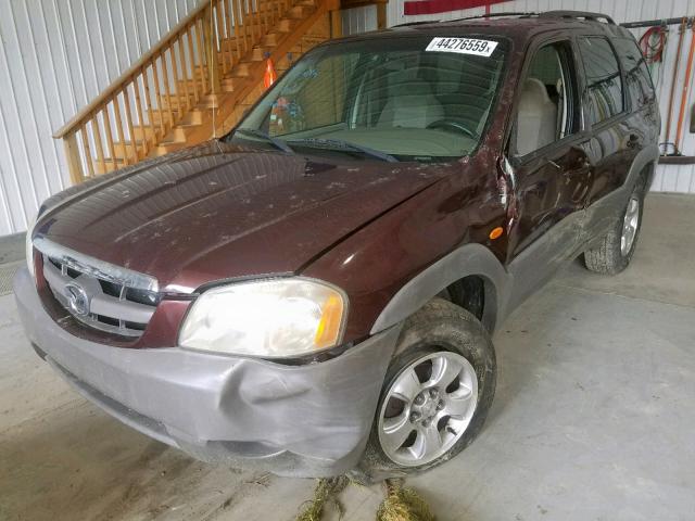 4F2YU06181KM58284 - 2001 MAZDA TRIBUTE DX 勃艮第红 照片 2