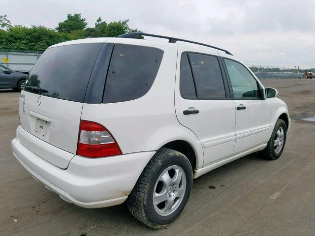 4JGAB57E83A420015 - 2003 MERCEDES-BENZ ML 350 WHITE photo 4