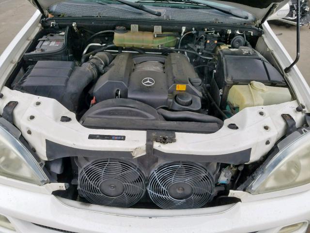 4JGAB57E83A420015 - 2003 MERCEDES-BENZ ML 350 WHITE photo 7