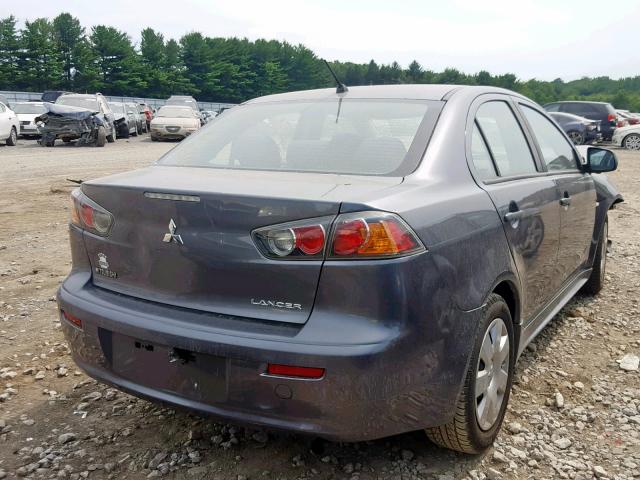 JA32U1FU1AU009571 - 2010 MITSUBISHI LANCER DE GRAY photo 4