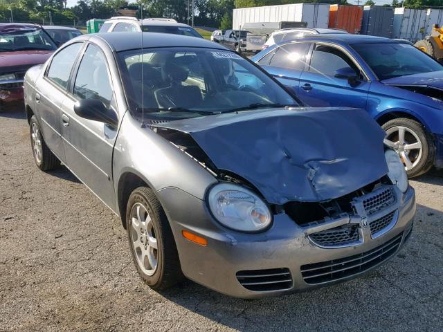 1B3ES56C65D169679 - 2005 DODGE NEON SXT GRAY photo 1