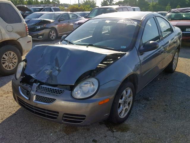 1B3ES56C65D169679 - 2005 DODGE NEON SXT GRAY photo 2