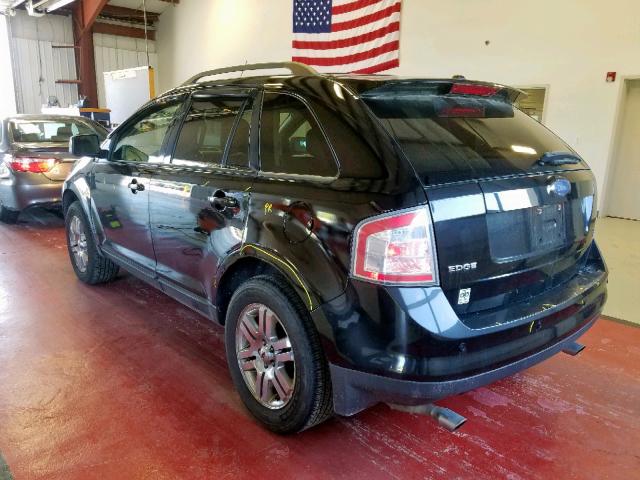 2FMDK48C97BA96085 - 2007 FORD EDGE SEL BLACK photo 3