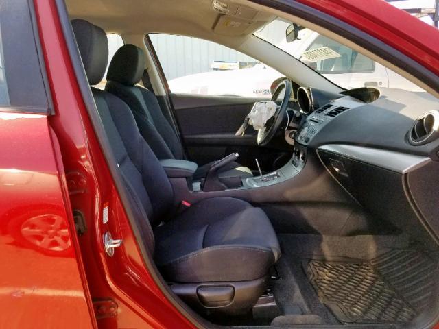 JM1BL1H66A1298998 - 2010 MAZDA 3 S RED photo 5