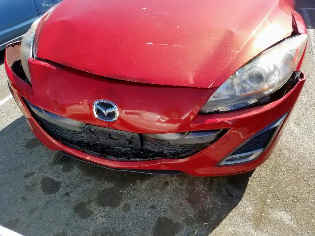 JM1BL1H66A1298998 - 2010 MAZDA 3 S RED photo 9