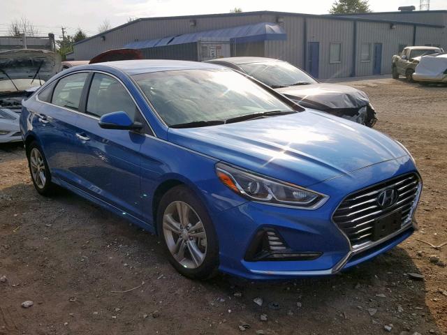 5NPE34AF8JH653140 - 2018 HYUNDAI SONATA SPO BLUE photo 1