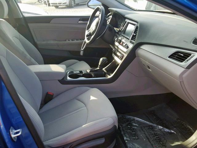 5NPE34AF8JH653140 - 2018 HYUNDAI SONATA SPO BLUE photo 5