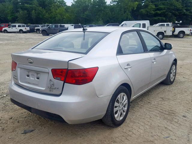 KNAFU4A2XA5174231 - 2010 KIA FORTE EX SILVER photo 4