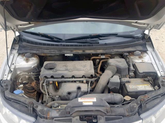 KNAFU4A2XA5174231 - 2010 KIA FORTE EX SILVER photo 7