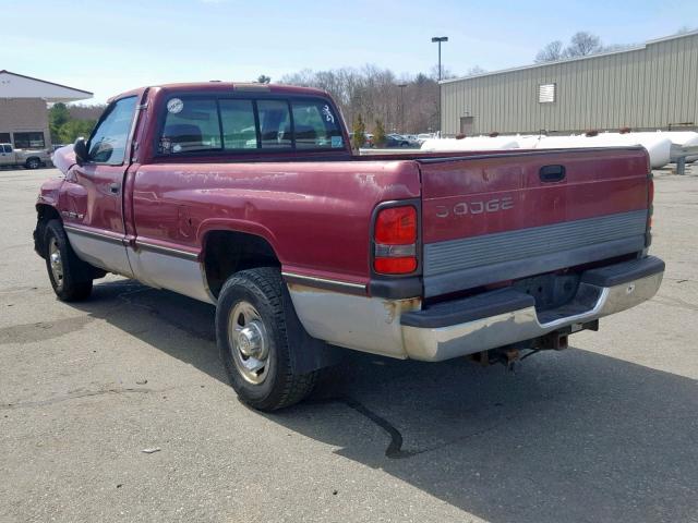 1B7KC26Z0SS361172 - 1995 DODGE RAM 2500 RED photo 3