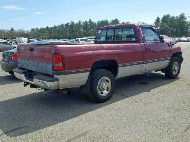 1B7KC26Z0SS361172 - 1995 DODGE RAM 2500 RED photo 4