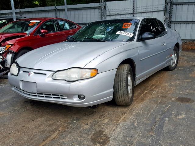 2G1WX15K519276728 - 2001 CHEVROLET MONTE CARL SILVER photo 2