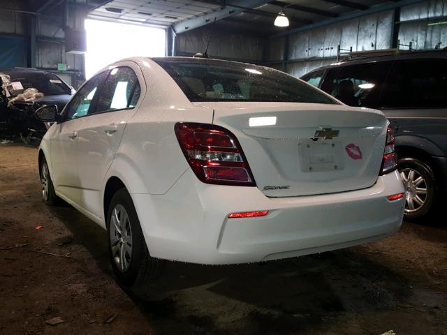 1G1JB5SH3H4166203 - 2017 CHEVROLET SONIC LS 白色 照片 3