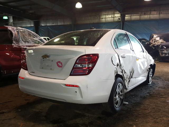 1G1JB5SH3H4166203 - 2017 CHEVROLET SONIC LS 白色 照片 4