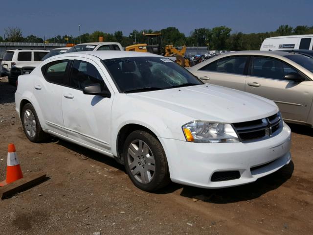 1B3BD4FB6BN578706 - 2011 DODGE AVENGER EX WHITE photo 1