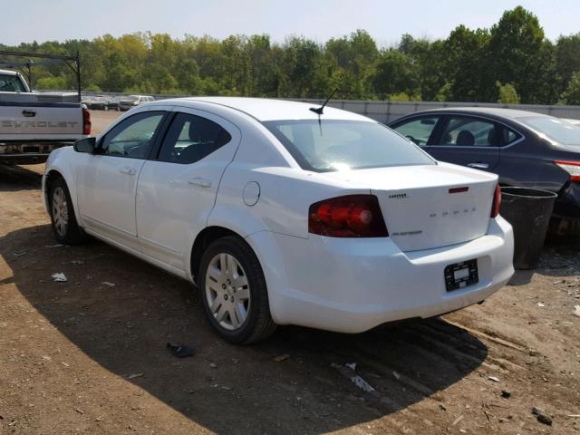 1B3BD4FB6BN578706 - 2011 DODGE AVENGER EX WHITE photo 3