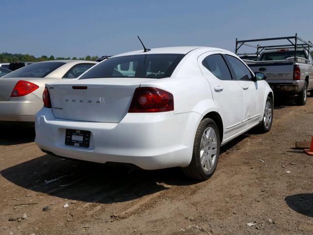 1B3BD4FB6BN578706 - 2011 DODGE AVENGER EX WHITE photo 4