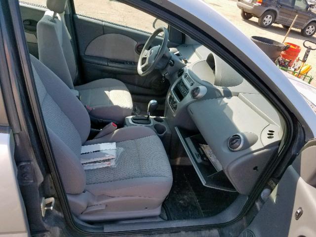 1G8AJ54F05Z168389 - 2005 SATURN ION LEVEL SILVER photo 5