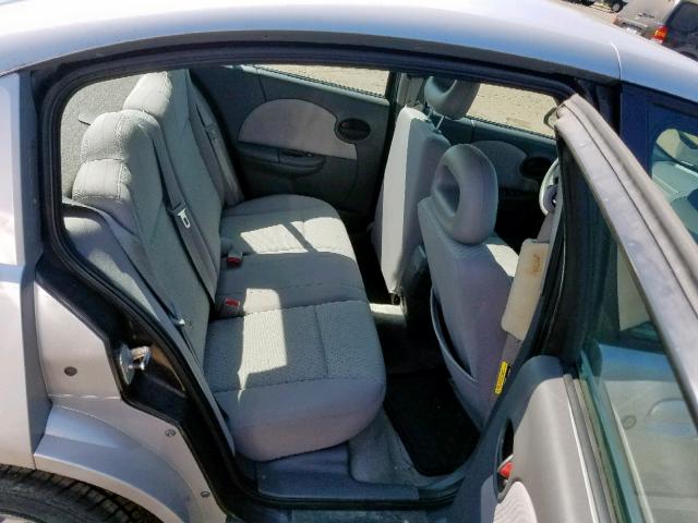 1G8AJ54F05Z168389 - 2005 SATURN ION LEVEL SILVER photo 6