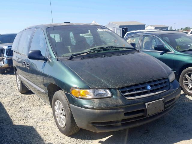 2P4FP25B9XR199508 - 1999 PLYMOUTH VOYAGER GREEN photo 1