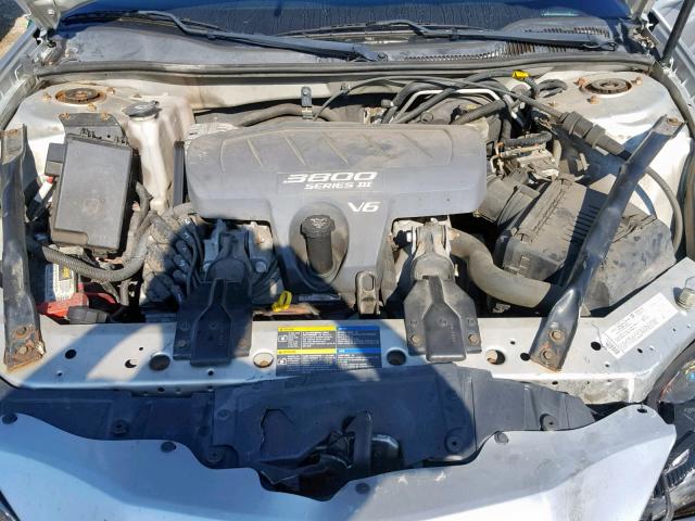2G2WS522251131107 - 2005 PONTIAC GRAND PRIX SILVER photo 7