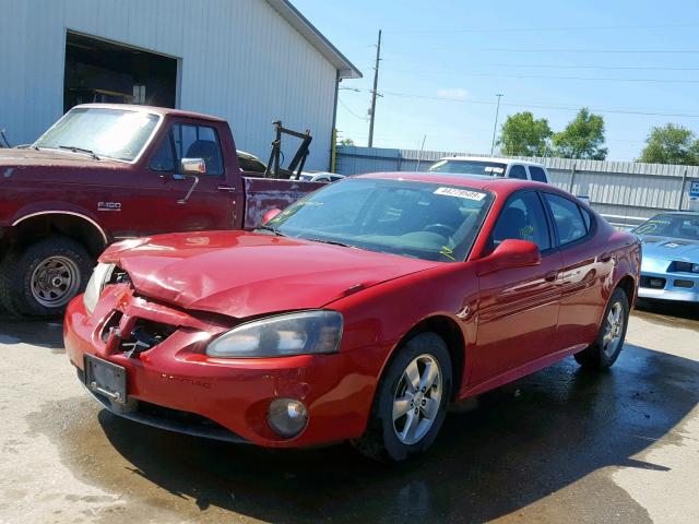 2G2WP552381151500 - 2008 PONTIAC GRAND PRIX RED photo 2