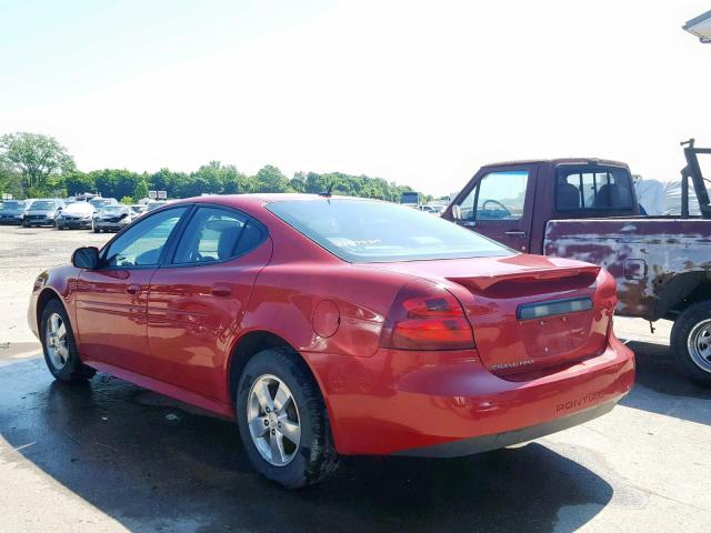 2G2WP552381151500 - 2008 PONTIAC GRAND PRIX RED photo 3