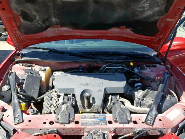 2G2WP552381151500 - 2008 PONTIAC GRAND PRIX RED photo 7